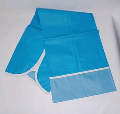 1 Adult Bib Reusable PVC Plastic Wipeable Bib