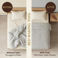 Mattress Lifter Tool for Changing Sheets, Acacia Wood Mattress Lifter Tool Ma…