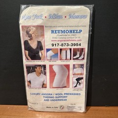 Reumohelp Angora Wool Elastic Warming Back Support Belt Unisex Italy Size M Vtg