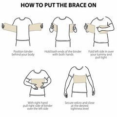 CARE Rib Belt Thoracic Fracture Bruise Support Brace Cough Chest Pain NHS
