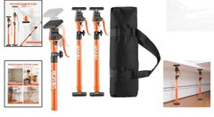 Versatile 2-Pack Cabinet Jack Poles, 25.4-45.3 Inch, Easy Setup for DIY Projects