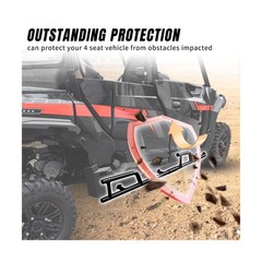 Combined Nerf Bars Rock Sliders for General 4 1000 17-24, Steel Frame Rock Sl…