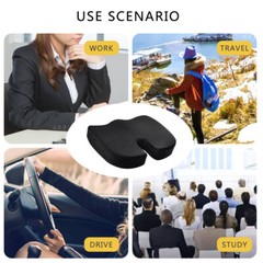 Cool Gel Seat Cushion Memory Foam Coccyx Cuhion Orthopedic Chair Pad Office Home