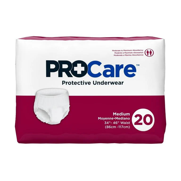 PROCare Protective Underwear Medium – 20 Count