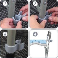 2pcs Shower Head Holder for Shower Chair, Bath Seat Shower Bracket Attachment