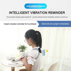 Smart Posture Corrector Back Brace LCD Sensor Vibration Reminder Adjustable 8