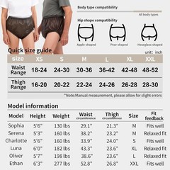 2 Pack Adult TPU Waterproof Incontinence Pants Reusable Diaper Cover Black M