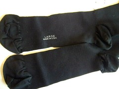 Ames Walker Style 111 Over-the-Calf Cotton Compression Socks 20-30mmHG Size LG