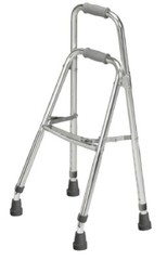 drive Hemi Side Step Folding Walker Aluminum 300 lb Limit 29.5-37 Inch -1 Count