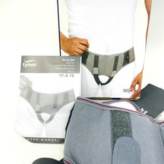 Tynor Hernia Belt Medium Unisex Grey Adjustable NEW