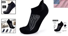 Thick Cushioned Merino Wool Running & Hiking Ankle Socks – 3/6 Pairs Available