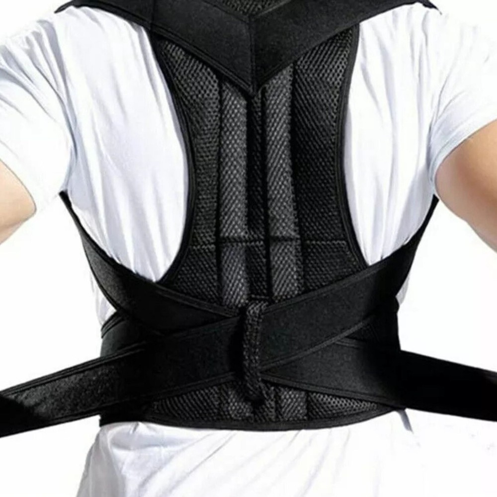 Posture Corrector Low Back Support Shoulder adjustable Back Posture Brace, Large