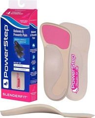 Powerstep SlenderFit Insoles – 3/4 Length, Neutral Arch Support Insoles for Wome
