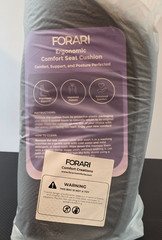 Forari Ergonomic Comfort Seat Cushion Best for Back & Hip Pain Relief Dark Grey