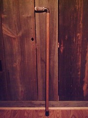 RED STAG walking stick cane TAPERED HICKORY wood shaft custom made in the USA