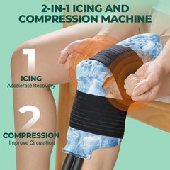 Cold Therapy Ice Machine w/ Compression Wrap for Knee Hip Shoulder Pain Relief
