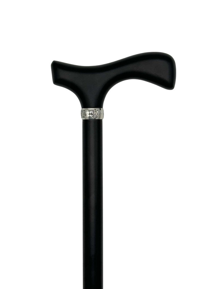 Ladies Black Fritz Handle and Shaft with Silver Collar