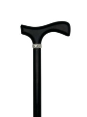 Ladies Black Fritz Handle and Shaft with Silver Collar