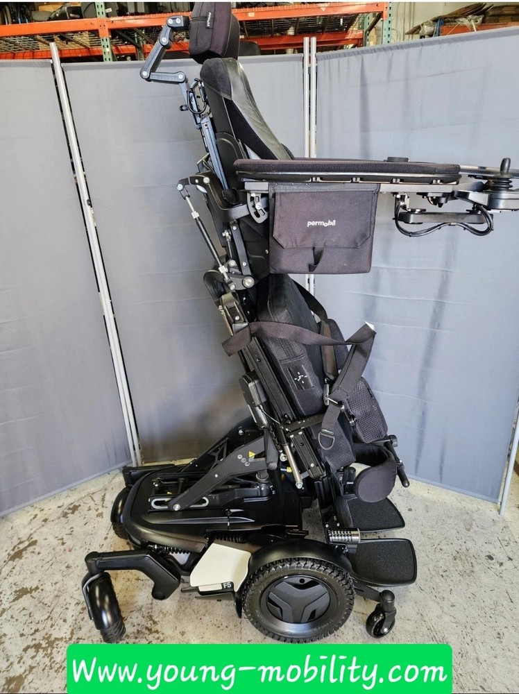 Permobil F5 VS Verical Stander 14″ Seat Lift, Recline, Tilt, Leg, Lights 7.5MPH
