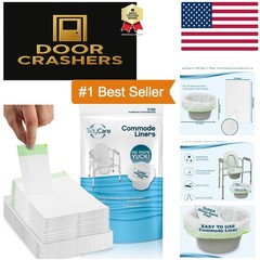Ultimate Combo Pack: 24 Disposable Bedside Commode Liners with Absorbent Pads