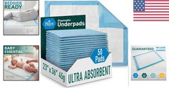 Versatile 23×36 Disposable Underpads – Ideal for Adults, Kids & Pets – 50 Count