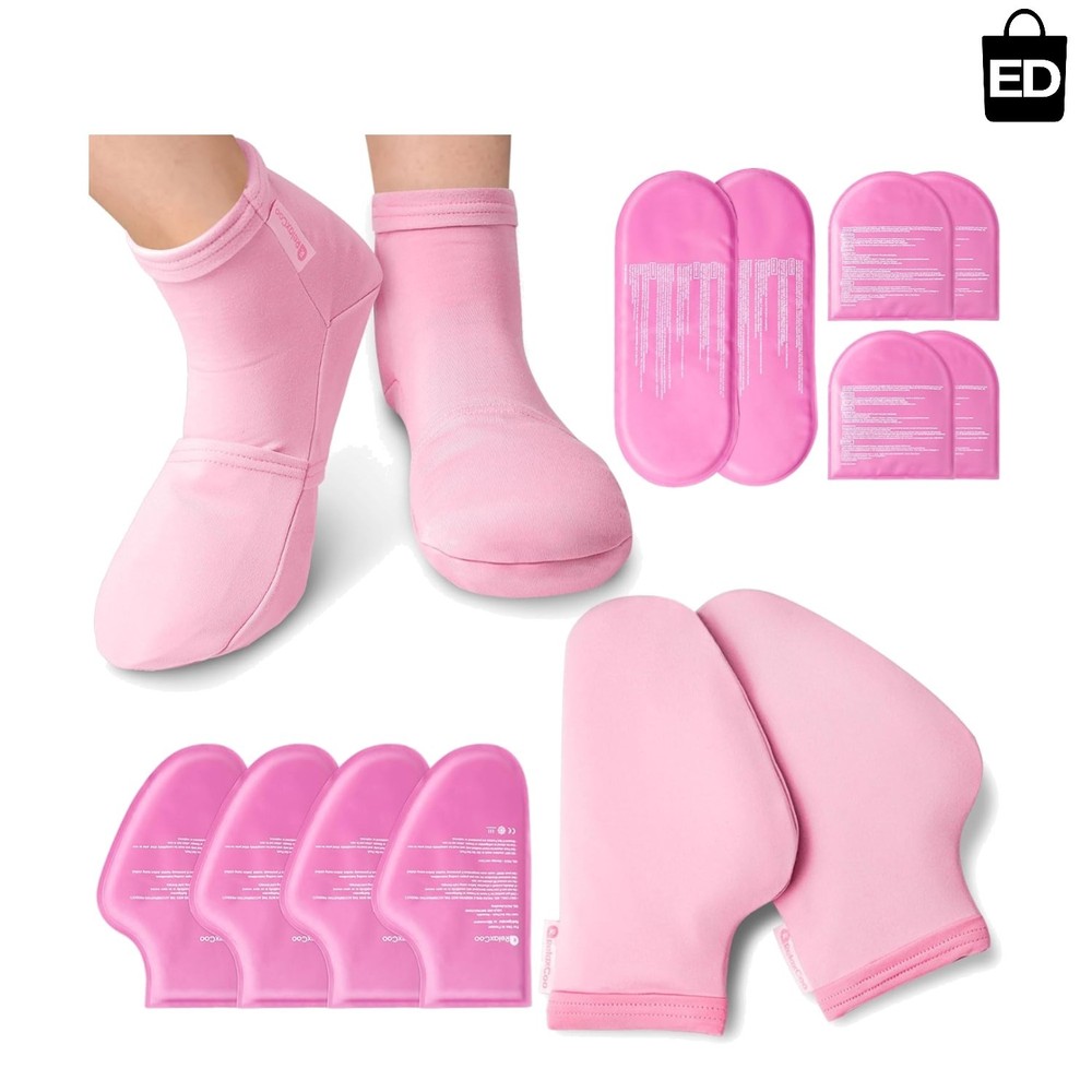 SuzziPad Cold Gloves and Socks for Chemotherapy, Chemo Ice Packs for Hands an