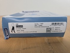 New JOBST Relief Thigh High Closed Toe Dot Band 15-20mmHg (Beige) X-Large