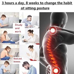 Adjustable Posture Corrector Low Back Support Shoulder Brace Belt For Men&Women