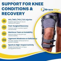 Brace Align Apex ACL Stabilizer Knee Brace L1845 Right Leg Large – NIB