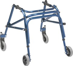 Nimbo 2G Lightweight Posterior Walker, Without Seat, Knight Blue, Small