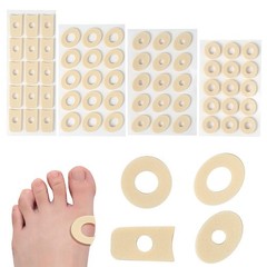 60 Pieces Corn Cushions, Soft Latex Foam Self Adhesive 60 Pieces, Beige