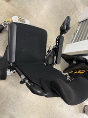 Rubicon Electric Foldable Power Wheelchair Black 4 Wheels Joystick Control