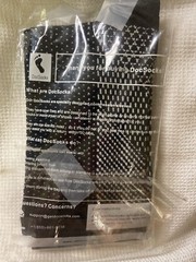 DocSocks- 1 Pair Black Compression Toeless Ankle Sleeves Socks New!