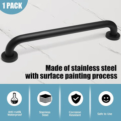 16 Inch Shower Grab Bar Stainless Steel Stairs Grab Indoor & Outdoor Deck Hand R