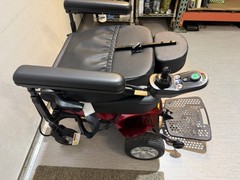 Open Box Pride Jazzy Elite ES Power Wheelchair Red w/ Charger – Unused