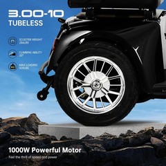 1000W Heavy Duty 4 Wheel Mobility Scooters for Seniors 40 Miles 500 lb Capacity