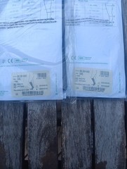 2 Ready Wrap Liners Below Knee Small Medium Large Black