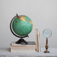 Creative Co-Op Vintage Brass And Bone Magnifying Glass Multicolor Df7472