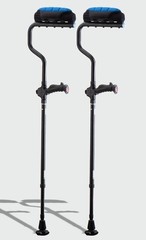 Ergobaum Dual(5′ to 6’6“) Ergonomic Underarm Crutches (1 Pair) *NEW*