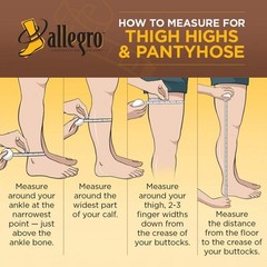 Allegro 8-15 mmHg Essential 83 Sheer Support Compression Pantyhose – Comforta…