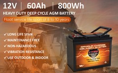 ADAPTIVE DRIVING SYS Wheelchair AGM Battery VMAXMB96