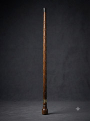Handcrafted Wooden Walking Cane for Seniors- Intricate Hand Carved Diamond Patt