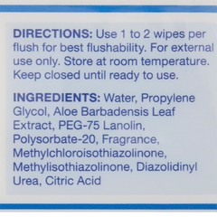 Flush Away Flushable Wipe or Washcloth 5 X 8″ Alcohol Free 1324 1 Pack 42 Wipes