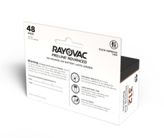Rayovac Mercury Free Proline Advanced Size 312 Hearing Aid Batteries, 48 Batts