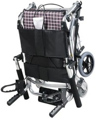 Transport Ultra Light 15 lb Foldable Aluminum Wheelchair for Traveling Boarding