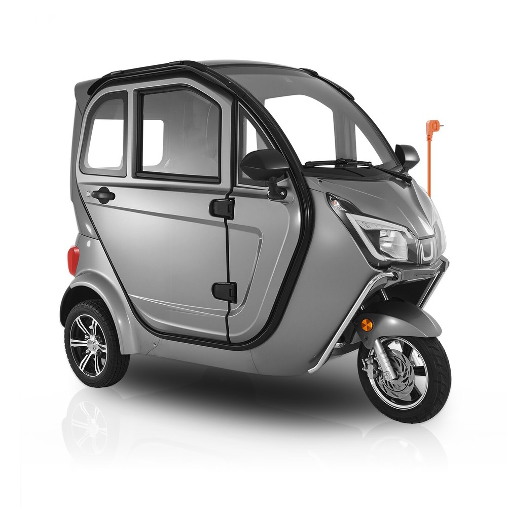 VEVOR 3-Wheel Enclosed Mobility Scooter for Seniors 650lbs Capacity 3-Seater