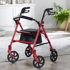 McKesson Rollator 300 lbs. 31 to 35 Inch Handle Height 146-10257RD-1