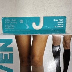 DYNAVEN Woman’s LL Sized Light Beige Calf Compression Socks , 20-30 mmHg-NEW