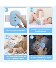 Wireless Bedwetting Alarm for Boys and Girls, USB Rechargeable, 3 Working Modes