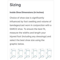 Darco Body Armor Cast Protection Shoe Large Blue Black Non Prescription